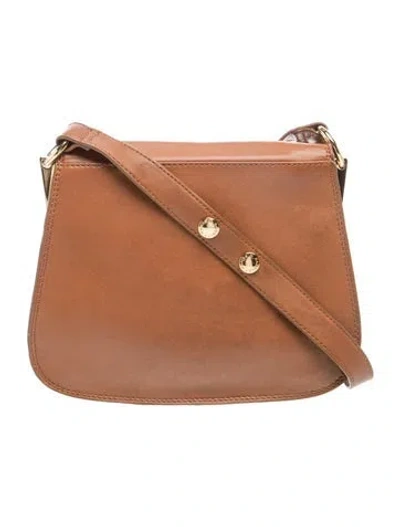 Pre-owned Badgley Mischka Leather Crossbody Bag In Brown