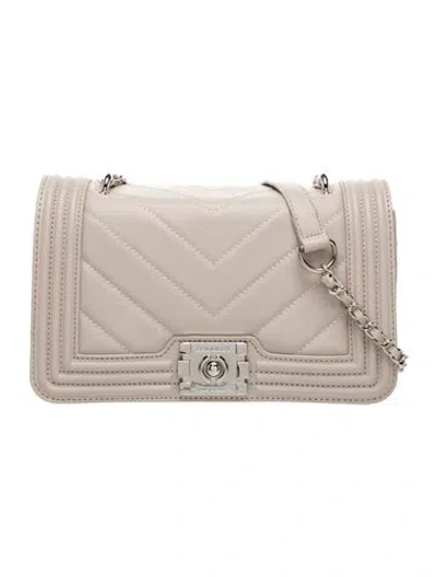 Pre-owned Badgley Mischka Leather Crossbody Bag In Neutral