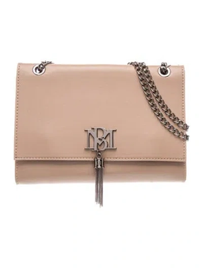 Pre-owned Badgley Mischka Leather Crossbody Bag In Neutral