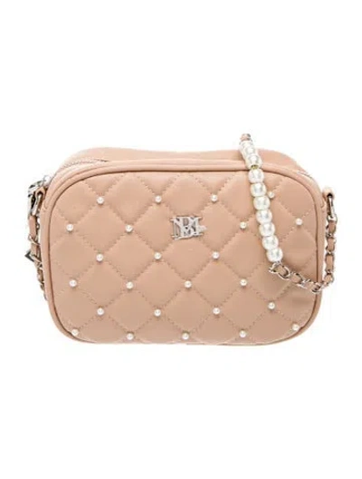 Pre-owned Badgley Mischka Leather Crossbody Bag In Pink