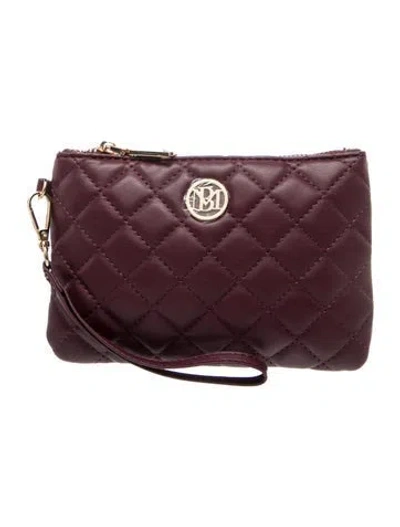 Pre-owned Badgley Mischka Leather Crossbody Bag W/ Tags In Burgundy