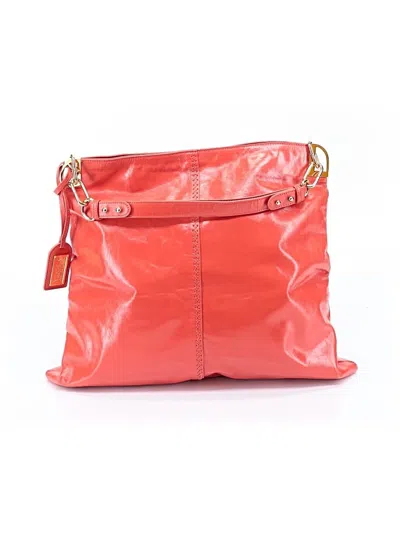 Pre-owned Badgley Mischka Leather Hobo Bag In Red