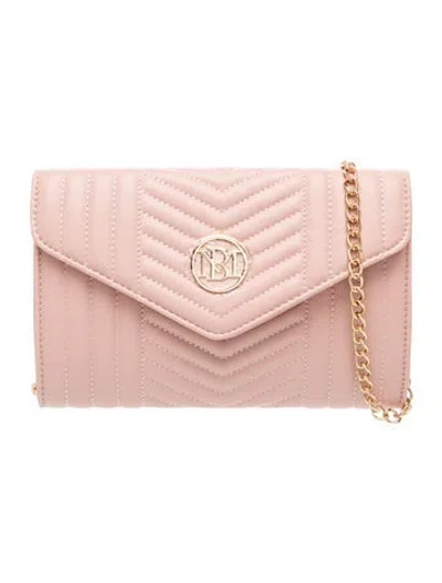 Pre-owned Badgley Mischka Leather Shoulder Bag In Pink
