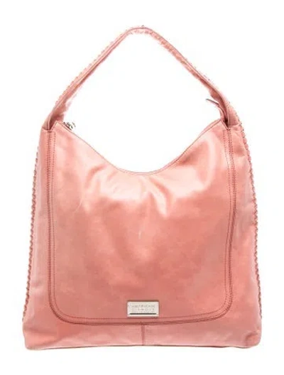 Pre-owned Badgley Mischka Leather Shoulder Bag In Pink