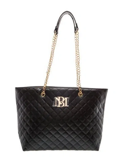 Pre-owned Badgley Mischka Leather Shoulder Bag W/ Tags In Black