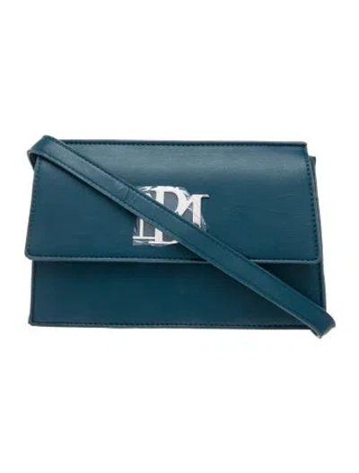 Pre-owned Badgley Mischka Leather Shoulder Bag W/ Tags In Blue
