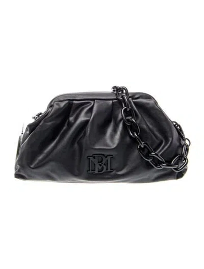 Pre-owned Badgley Mischka Leather Shoulder Bag W/ Tags In Blue