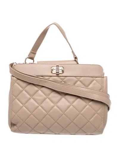 Pre-owned Badgley Mischka Leather Shoulder Bag W/ Tags In Neutral