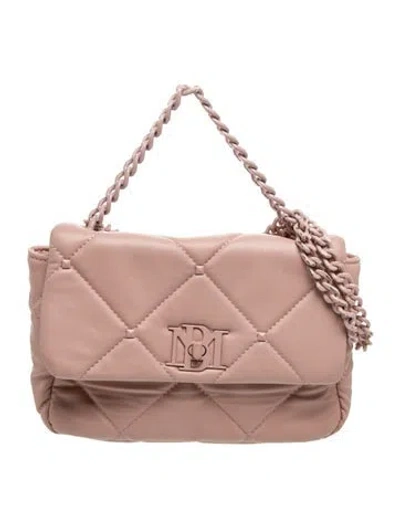 Pre-owned Badgley Mischka Leather Top Handle Bag In Neutrals