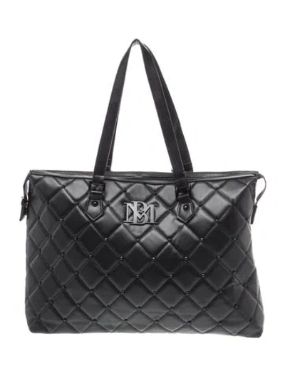 Pre-owned Badgley Mischka Leather Tote In Black