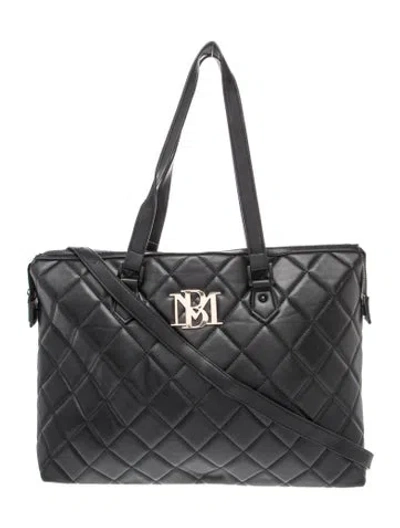 Pre-owned Badgley Mischka Leather Tote In Black