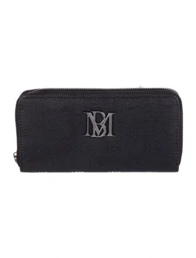 Pre-owned Badgley Mischka Leather Wallet In Black