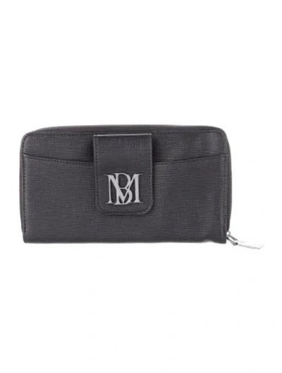 Pre-owned Badgley Mischka Leather Wallet In Black