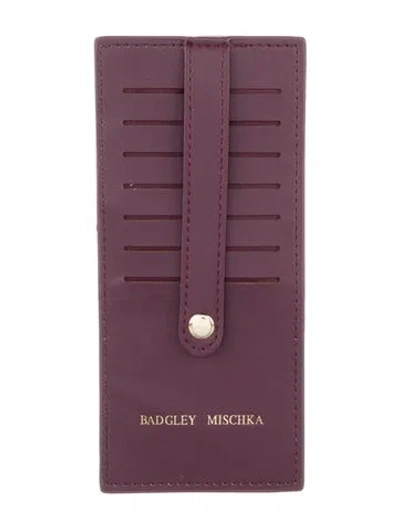 Pre-owned Badgley Mischka Leather Wallet In Purple