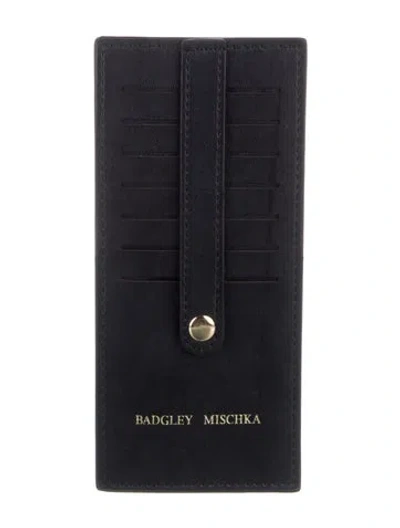 Pre-owned Badgley Mischka Leather Wallet W/ Tags In Black