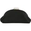 Badgley Mischka Leia Satin Pouch Clutch In Black