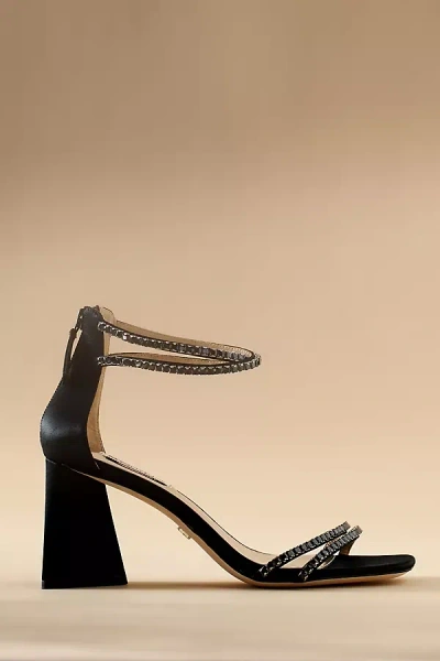 Badgley Mischka Lillie Block Heels In Black
