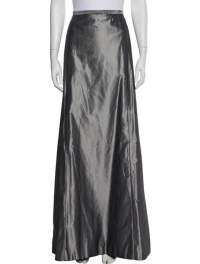 Pre-owned Badgley Mischka Long Skirt In Silver