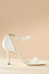 Badgley Mischka Loretta Stiletto Heels In White