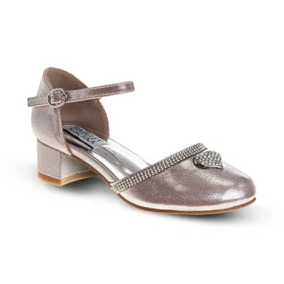 Badgley Mischka Kids'  Low Heeled Dress Shoes In Pink