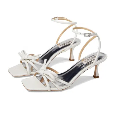 Badgley Mischka Loyalty Mp7223 Women 7.5 Knot Detail Kitten Heel Sandals Khd2511
