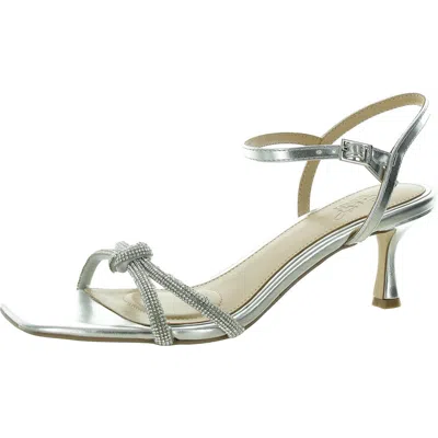 Badgley Mischka Maci Womens Slip On Dressy Ankle Strap In Multi