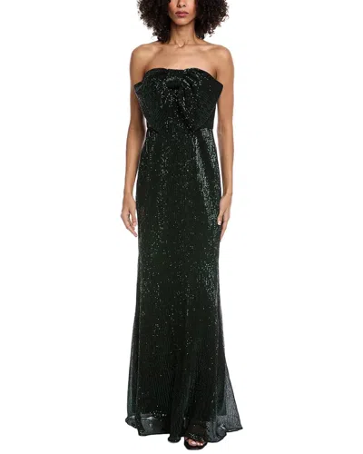 Badgley Mischka Mermaid Gown In Green