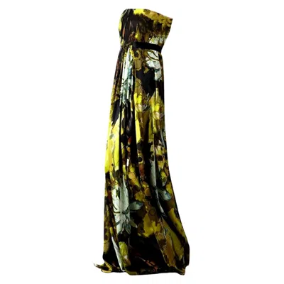 Pre-owned Badgley Mischka New  Evening Dress Gown Sz 4 In Black