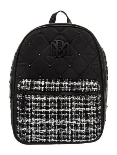 Pre-owned Badgley Mischka Nylon Backpack In Black