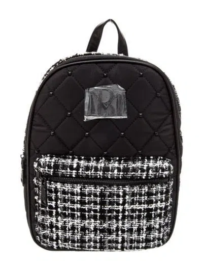 Pre-owned Badgley Mischka Nylon Backpack W/ Tags In Black