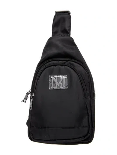 Pre-owned Badgley Mischka Nylon Backpack W/ Tags In Black