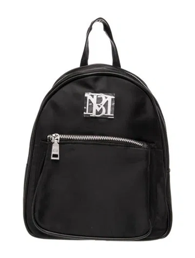 Pre-owned Badgley Mischka Nylon Backpack W/ Tags In Black