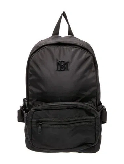Pre-owned Badgley Mischka Nylon Backpack W/ Tags In Black