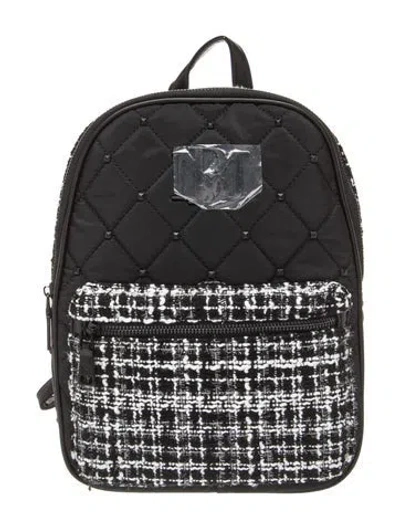 Pre-owned Badgley Mischka Nylon Backpack W/ Tags In Black