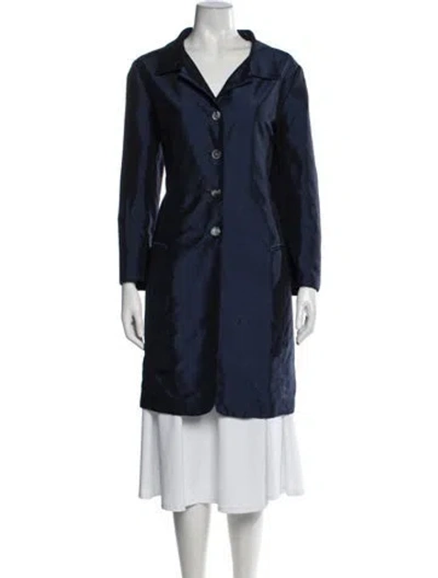 Pre-owned Badgley Mischka Nylon Blazer In Blue