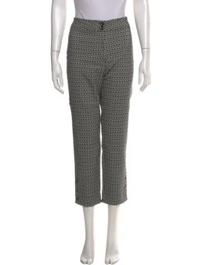 Pre-owned Badgley Mischka Nylon Straight Leg Pants In Black
