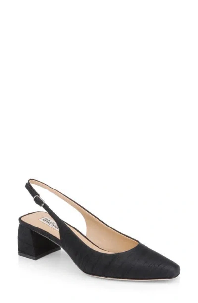 Badgley Mischka Oaklee Block Heel Slingback Pump In Black
