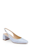 Badgley Mischka Oaklee Block Heel Slingback Pump In Blue
