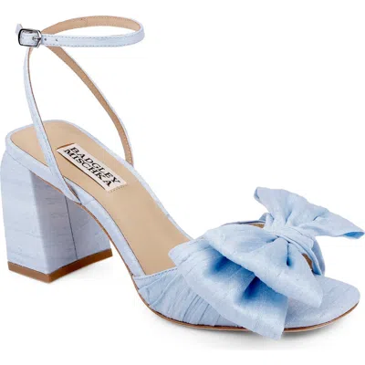 Badgley Mischka Olani Platform Ankle Strap Sandal In Blue