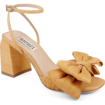 Badgley Mischka Olani Platform Ankle Strap Sandal In Orange
