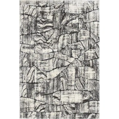 Badgley Mischka Opal Area Rug In Black;beige;gray