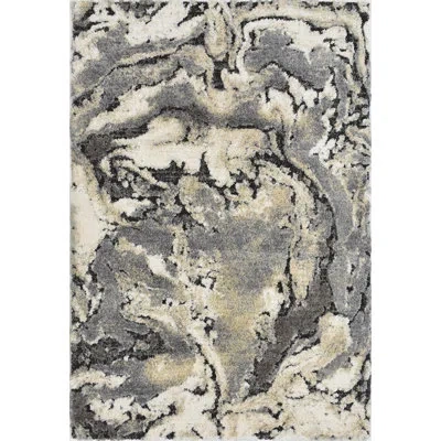 Badgley Mischka Opal Area Rug In Black;brown;gray