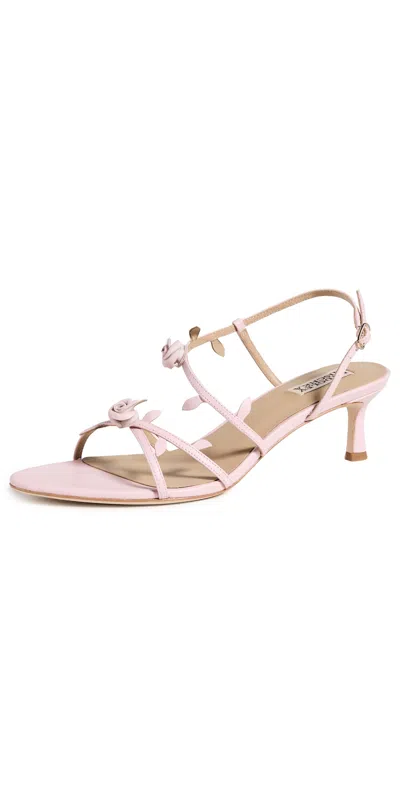 Badgley Mischka Orland Heeled Sandals Pink Leather