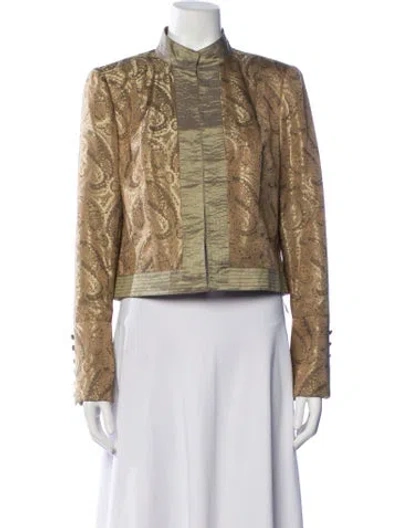 Pre-owned Badgley Mischka Paisley Print Jacket In Multicolor
