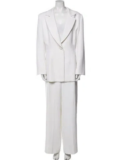 Pre-owned Badgley Mischka Pantsuit In Neutral