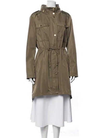 Pre-owned Badgley Mischka Parka In Green