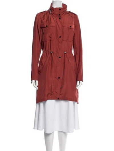 Pre-owned Badgley Mischka Parka In Red