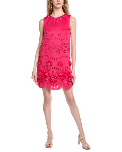 Badgley Mischka Pearls Day Dress In Pink