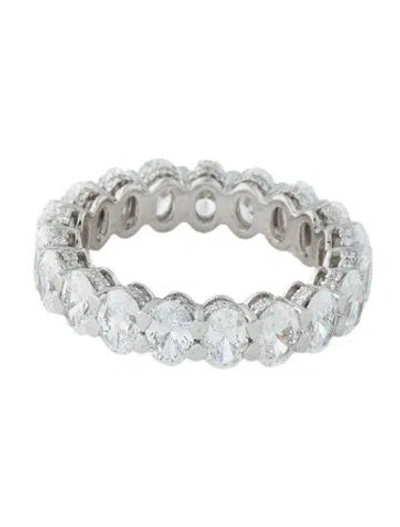 Pre-owned Badgley Mischka Platinum 5.99ctw Lab-grown Diamond Eternity Band In Multi