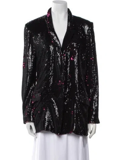 Pre-owned Badgley Mischka Printed Evening Jacket In Black